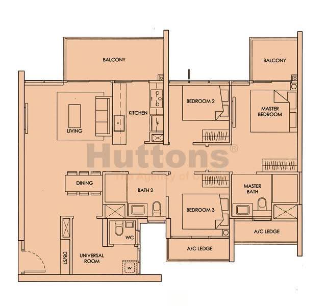 The Alps Residences, Tampines Avenue 10, Pasir Ris / Tampines, 3 Bedrooms, 1,087 sqft, Condominium For Sale, by Marcus Lim, 500252600 - Balcony - PropertyGuru.com.sg