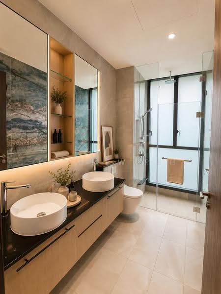 Belgravia Ace, 473 Belgravia Drive, Seletar / Yio Chu Kang, 5 Bedrooms, 4,058 sqft, Semi-Detached House For Sale, by Kendrew Peh, 500252701 - Bathroom - PropertyGuru.com.sg