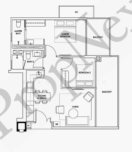 Robin Residences, 1 Robin Drive, Tanglin / Holland / Bukit Timah, 2 Bedrooms, 829 sqft, Condominium For Sale, by Bernie Wang 王盛雄, 500252742 - PropertyGuru.com.sg