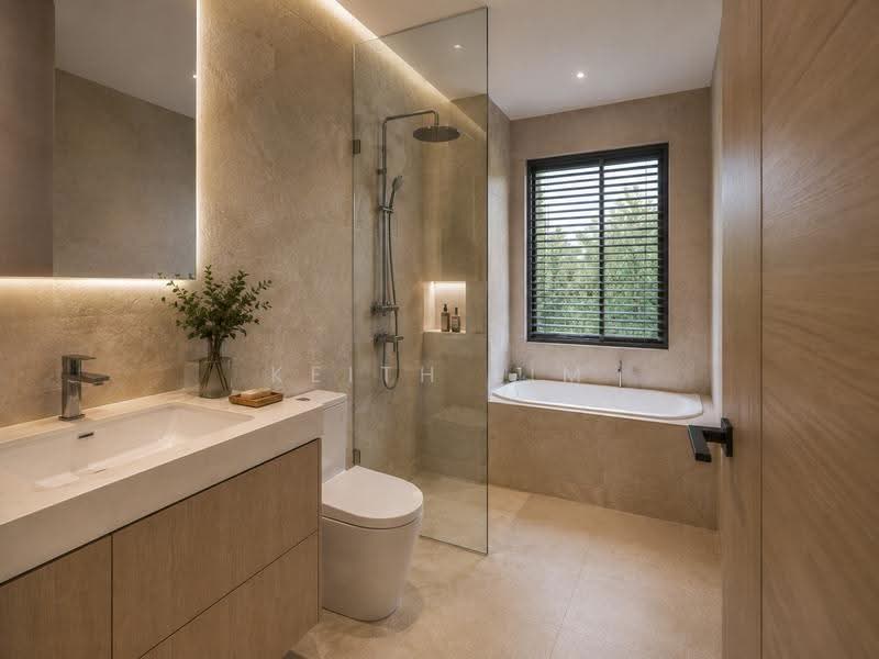 CHEAPEST Move In Ready 5BR STRATA LANDED | HARMONISED LAYOUT | WALK TO MRT | NEAR CHIJ ST NICH, Ang Mo Kio / Bishan / Thomson, 5 Bedrooms, 1,500 sqft, Terraced House For Sale, by Keith Lim, 500252806 - Bathroom - PropertyGuru.com.sg