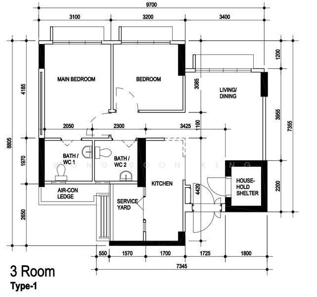 108A Bidadari Park Drive, 108A Bidadari Park Drive, Balestier / Toa Payoh, 2 Bedrooms, 732 sqft, HDB Flat For Sale, by Wong Boon Keng, 500252826 - PropertyGuru.com.sg