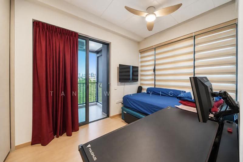 Treasure at Tampines, 57 Tampines Lane, Pasir Ris / Tampines, 3 Bedrooms, 861 sqft, Condominium For Sale, by Tan Kwan Yick, 500252828 - Bedroom 2 with Balcony - PropertyGuru.com.sg