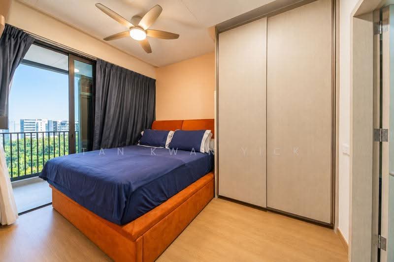 Treasure at Tampines, 57 Tampines Lane, Pasir Ris / Tampines, 3 Bedrooms, 861 sqft, Condominium For Sale, by Tan Kwan Yick, 500252828 - Master Bedroom with Balcony - PropertyGuru.com.sg