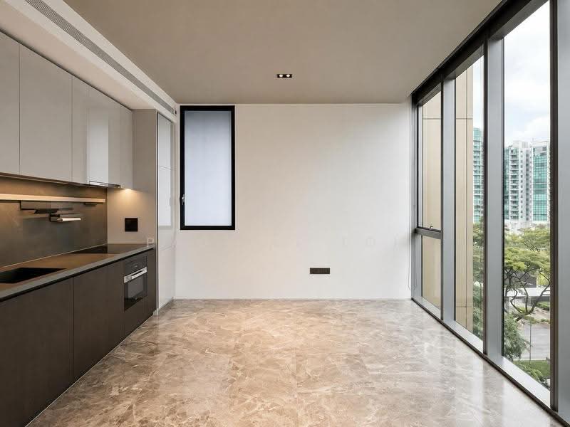 Cuscaden Reserve, 8 Cuscaden Road, Tanglin / Holland / Bukit Timah, 1 Bedroom, 700 sqft, Condominium For Rent, by Pauline Loh, 500252883 - Kitchen & Living (2) - PropertyGuru.com.sg