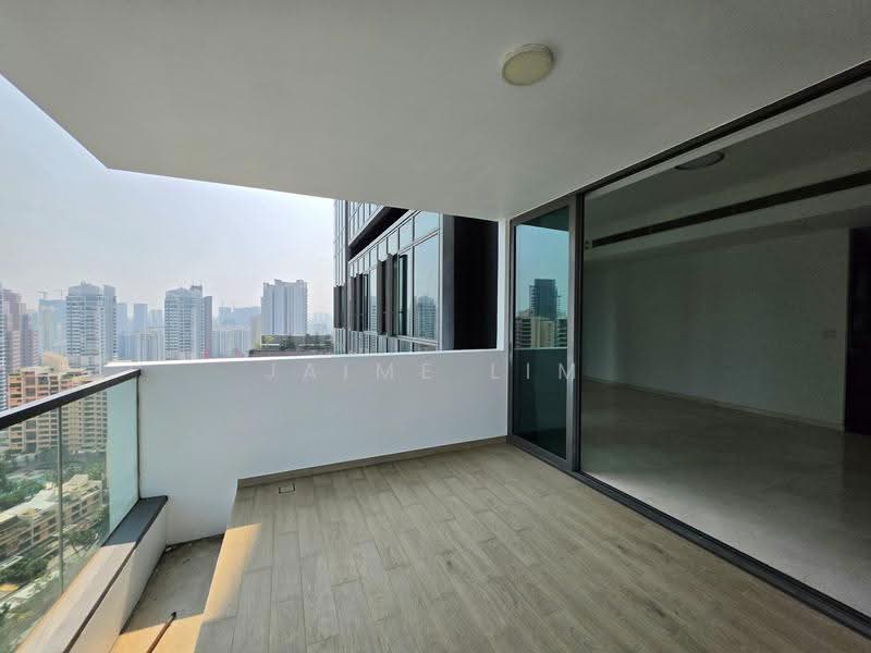 Balcony with city view