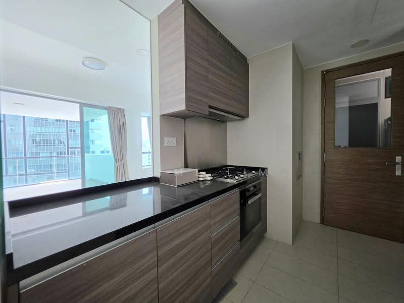 Kitchen towards yard w ultility & toilet