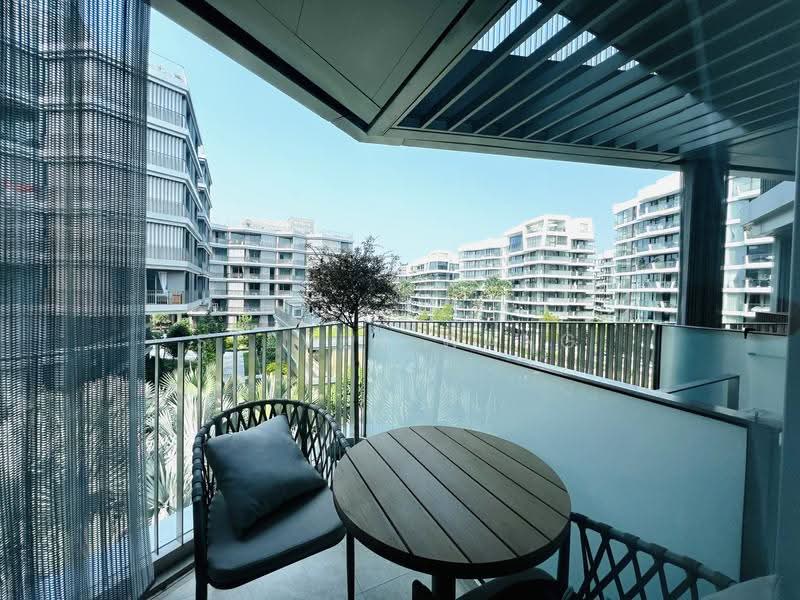 The Reef at King's Dock, 2 Harbourfront Avenue, Harbourfront / Telok Blangah, 2 Bedrooms, 764 sqft, Condominium For Rent, by Steven Wang, 500253175 - Balcony - PropertyGuru.com.sg