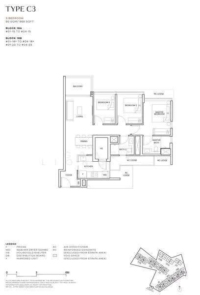 Terra Hill, 18 Yew Siang Road, Buona Vista / West Coast / Clementi New Town, 3 Bedrooms, 969 sqft, Condominium For Sale, by Grace LIONG 梁礜從, 500253214 - PropertyGuru.com.sg