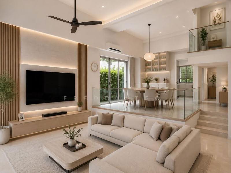 Tai Keng Villas, Jalan Kelichap, Hougang / Punggol / Sengkang, 6 Bedrooms, 3,089 sqft, Corner Terrace For Sale, by Freddy Teo, 500253374 - Living Room - PropertyGuru.com.sg
