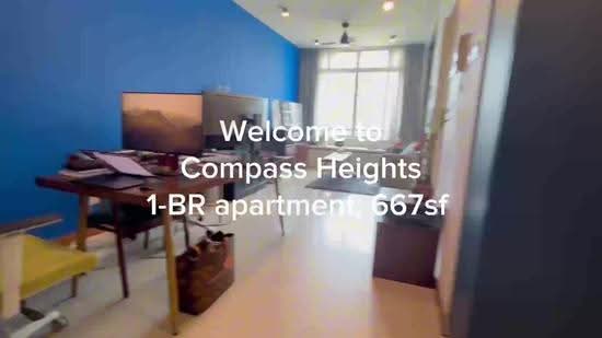 Compass Heights, 9 Sengkang Square, Hougang / Punggol / Sengkang, 1 Bedroom, 667 sqft, Condominium For Sale, by Celeste Seah, 500253453 - PropertyGuru.com.sg