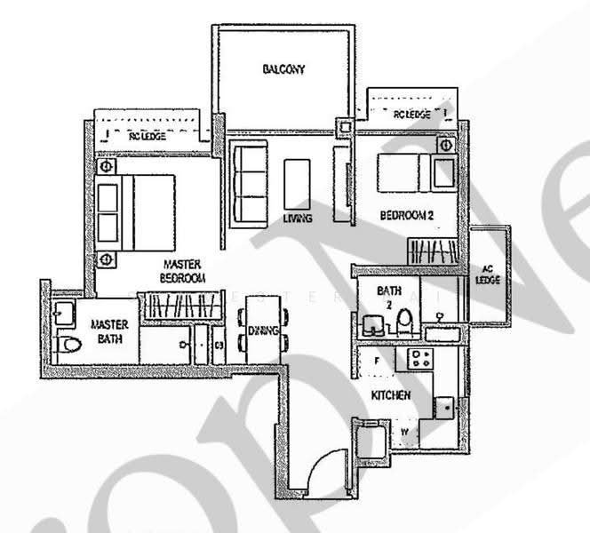 The Topiary, 11 Fernvale Lane, Seletar / Yio Chu Kang, 2 Bedrooms, 753 sqft, Condominium For Sale, by Sylvester Bai, 500253516 - PropertyGuru.com.sg
