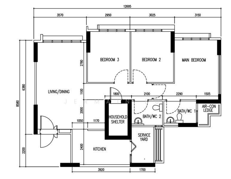 807C Choa Chu Kang Avenue 1, 807C Choa Chu Kang Avenue 1, Dairy Farm / Bukit Panjang / Choa Chu Kang, 3 Bedrooms, 990 sqft, HDB Flat For Sale, by Jermain Eu, 500253522 - PropertyGuru.com.sg