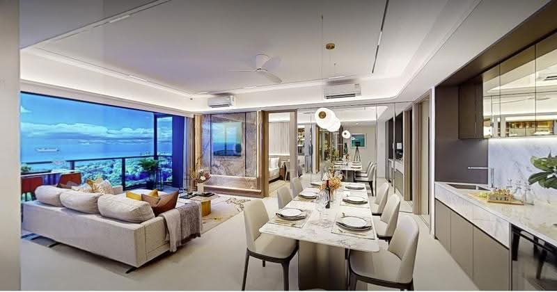 Vela Bay, 1 Bayshore Walk, Bedok / Upper East Coast, 4 Bedrooms, 1,173 sqft, Condominium For Sale, by Joe Tan, 500253530 - Living Room - PropertyGuru.com.sg