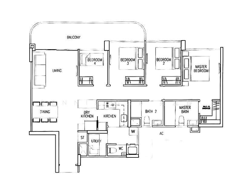 4 bedroom condo in Sengkang for sale, Sengkang East Ave, Hougang / Punggol / Sengkang, 4 Bedrooms, 1,259 sqft, Condominium For Sale, by Rennie Goh 吴蕊玲, 500253587 - PropertyGuru.com.sg