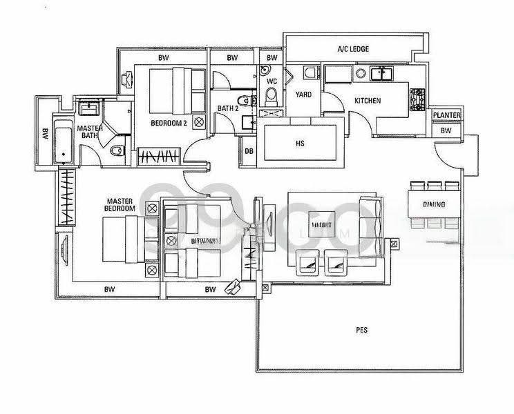 Waterford Residence, 23 Kim Yam Road, Orchard / River Valley, 3 Bedrooms, 1,453 sqft, Condominium For Rent, by Claire Lim, 500253664 - PropertyGuru.com.sg