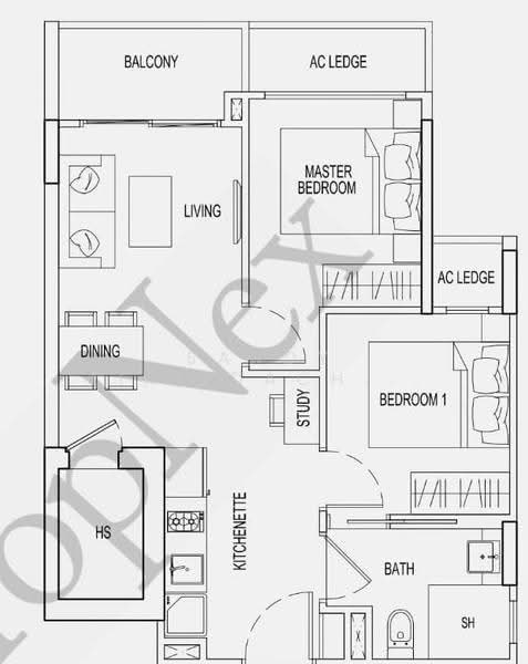 Parc Rosewood, 83 Rosewood Drive, Admiralty / Woodlands, 2 Bedrooms, 581 sqft, Condominium For Sale, by Sandy Likitdachavongs, 500253680 - PropertyGuru.com.sg