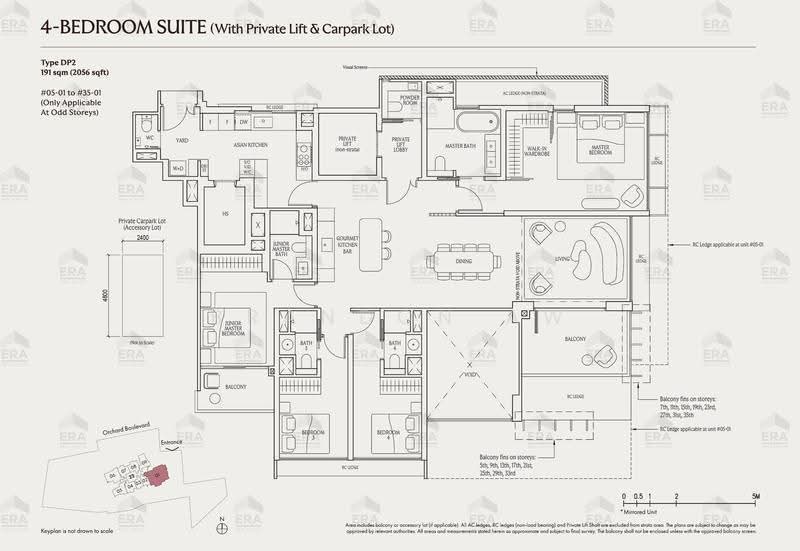 UPPERHOUSE at Orchard Boulevard, 22 Orchard Boulevard, Tanglin / Holland / Bukit Timah, 4 Bedrooms, 2,056 sqft, Condominium For Sale, by Brandon Aw, 500253699 - PropertyGuru.com.sg
