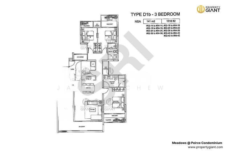 Meadows @ Peirce, 626 Upper Thomson Road, Mandai / Upper Thomson, 3 Bedrooms, 1,518 sqft, Condominium For Sale, by Jackie Chew, 500253728 - PropertyGuru.com.sg