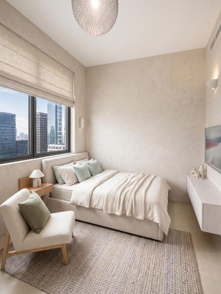 Robinson Suites, 50 Robinson Road, Boat Quay / Raffles Place / Marina, 2 Bedrooms, 603 sqft, Condominium For Sale, by Eileen Leong, 500253807 - Bedroom  (AI as Interior Design Idea) - PropertyGuru.com.sg