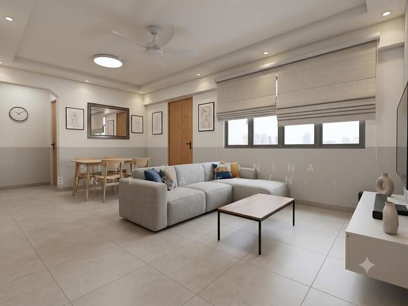 395 Yishun Ring Road, 395 Yishun Ring Road, Sembawang / Yishun, 3 Bedrooms, 904 sqft, HDB Flat For Sale, by Siti Nurainina Binte Saaet (Nina Saaet), 500254056 - Living Room Ai - PropertyGuru.com.sg