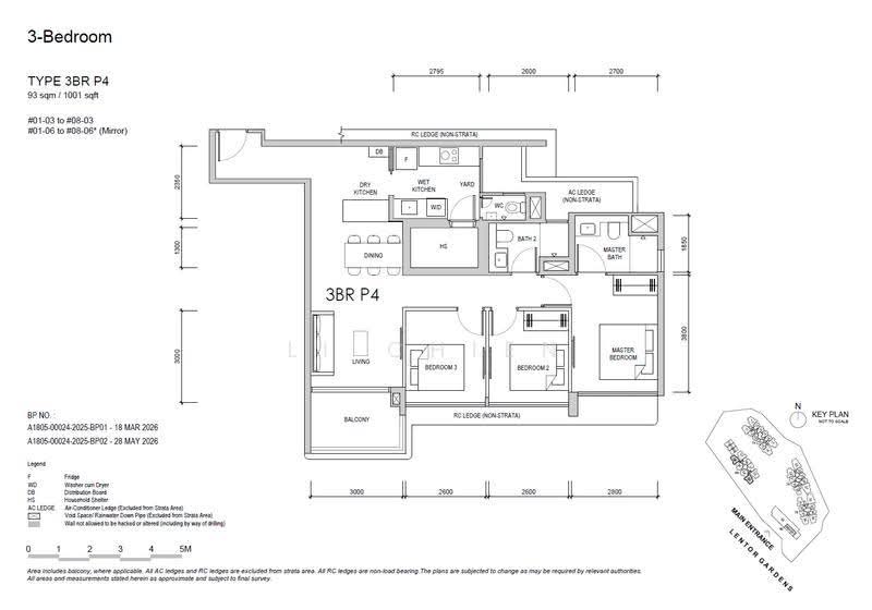 Lentor Gardens Residences, 68 Lentor Gardens, Mandai / Upper Thomson, 3 Bedrooms, 1,001 sqft, Apartment For Sale, by Li Chien, 500254079 - PropertyGuru.com.sg