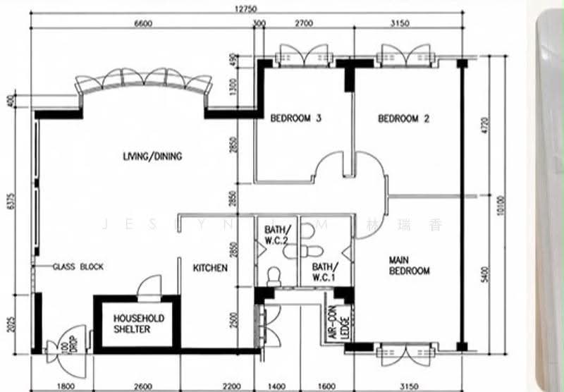 104A Edgefield Plains, 104A Edgefield Plains, Hougang / Punggol / Sengkang, 3 Bedrooms, 1,271 sqft, HDB Flat For Rent, by Jeslyn Lim 林瑞香, 500254129 - PropertyGuru.com.sg