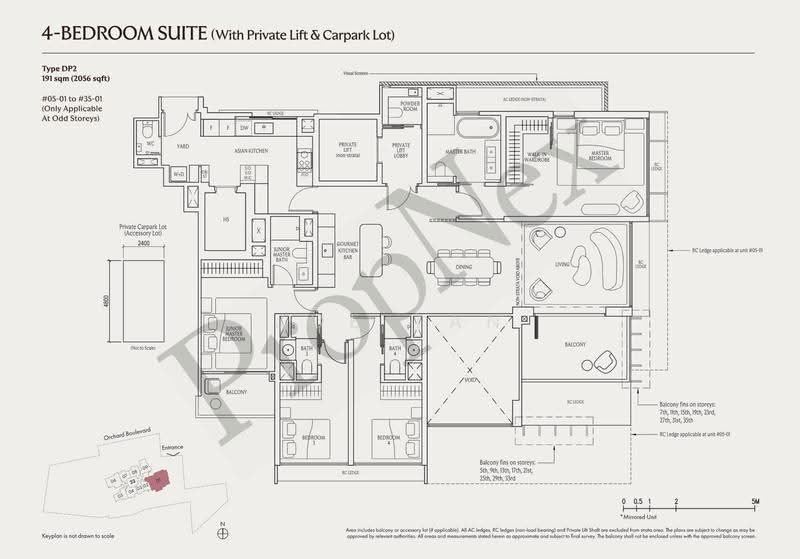 UPPERHOUSE at Orchard Boulevard, 22 Orchard Boulevard, Tanglin / Holland / Bukit Timah, 4 Bedrooms, 2,056 sqft, Condominium For Sale, by Joe Tan, 500254176 - PropertyGuru.com.sg