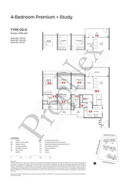 Pinery Residences, Tampines Street 94, Bedok / Upper East Coast, 4 Bedrooms, 1,195 sqft, Condominium For Sale, by Joe Tan, 500254207 - PropertyGuru.com.sg