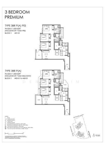 Vela Bay, 1 Bayshore Walk, Bedok / Upper East Coast, 3 Bedrooms, 1,033 sqft, Condominium For Sale, by Dennis Lim, 500254235 - 3BR P(A) - PropertyGuru.com.sg