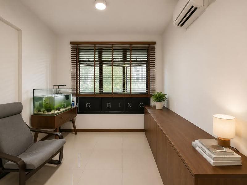 419C Northshore Drive, 419C Northshore Drive, Hougang / Punggol / Sengkang, 1 Bedroom, 505 sqft, HDB Flat For Rent, by Ong Bincent, 500254280 - Living Room - Ai decluttered - PropertyGuru.com.sg