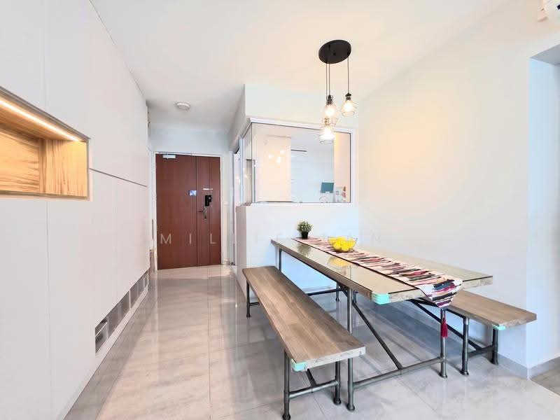 415A Fernvale Link, 415A Fernvale Link, Seletar / Yio Chu Kang, 3 Bedrooms, 1,001 sqft, HDB Flat For Sale, by Millie Tan, 500254300 - Dining Room with 2m dining table. - PropertyGuru.com.sg