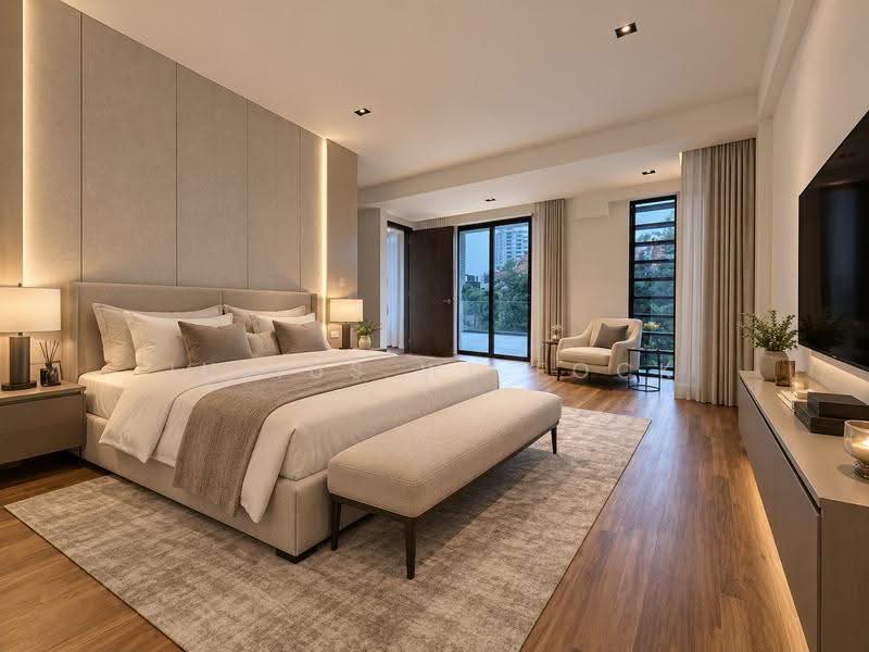 Brand New landed home near Siglap Estate, East Coast | Siglap Estate, East Coast / Marine Parade, 5 Bedrooms, 4,900 sqft, Corner Terrace For Rent, by Julius WL Fock, 500254436 - Master Bedroom - PropertyGuru.com.sg