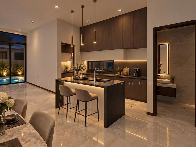 Brand New landed home near Siglap Estate, East Coast | Siglap Estate, East Coast / Marine Parade, 5 Bedrooms, 4,900 sqft, Corner Terrace For Rent, by Julius WL Fock, 500254436 - Kitchen - PropertyGuru.com.sg
