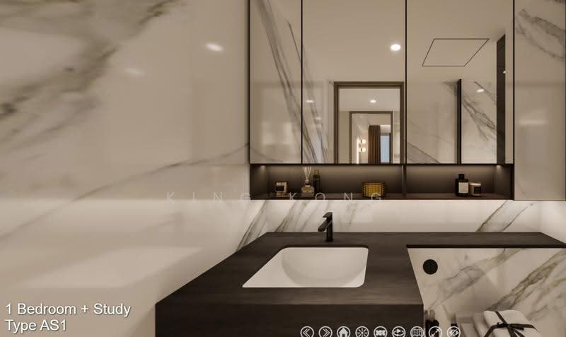 Promenade Peak, 1 Zion Road, Alexandra / Commonwealth, 1 Bedroom, 527 sqft, Condominium For Sale, by King Kong, 500254458 - Bathroom - PropertyGuru.com.sg