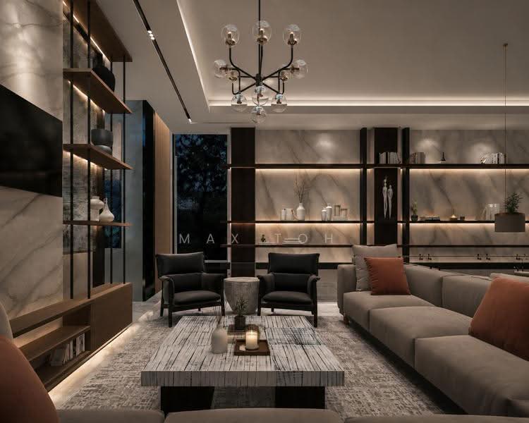 *LANDED7772* @ D10 BRAND NEW 2 STOREY DETACHED WITH ATTIC WITHIN 1KM TO NANYANG PRIMARY, Princess of Wales Prince King Queen Duchess Coronation, Tanglin / Holland / Bukit Timah, 7 Bedrooms, 11,000 sqft, Detached House For Sale, by Max Toh, 500254461 - Living Room - PropertyGuru.com.sg