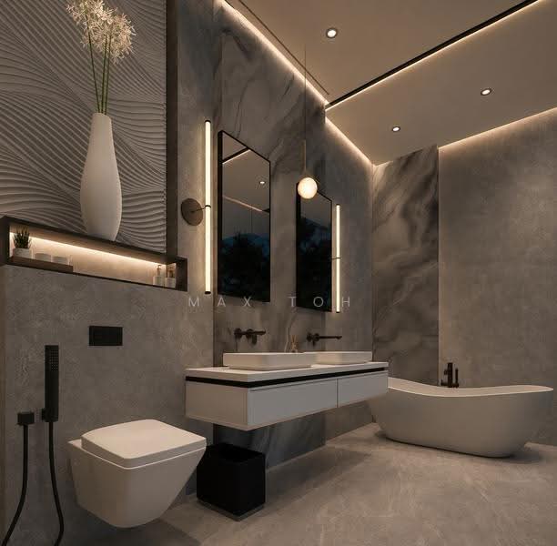 *LANDED7772* @ D10 BRAND NEW 2 STOREY DETACHED WITH ATTIC WITHIN 1KM TO NANYANG PRIMARY, Princess of Wales Prince King Queen Duchess Coronation, Tanglin / Holland / Bukit Timah, 7 Bedrooms, 11,000 sqft, Detached House For Sale, by Max Toh, 500254461 - Bathroom - PropertyGuru.com.sg
