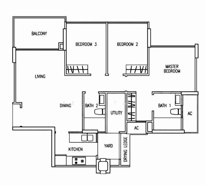 The Tampines Trilliant, 21 Tampines Central 7, Pasir Ris / Tampines, 3 Bedrooms, 1,000 sqft, Condominium For Sale, by Felix Tan, 500254588 - PropertyGuru.com.sg