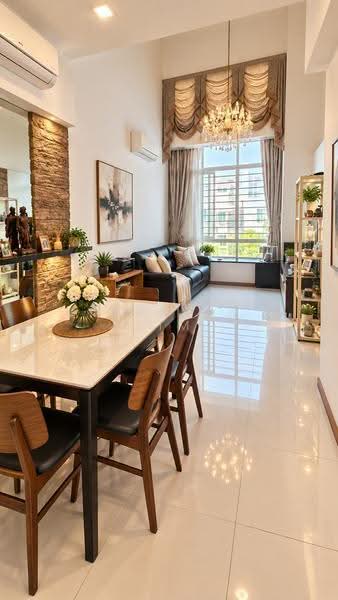 Le Reve, 33 Kampong Eunos, Eunos / Geylang / Paya Lebar, 3 Bedrooms, 1,410 sqft, Condominium For Sale, by Theresa Lim, 500254674 - Living Room - PropertyGuru.com.sg