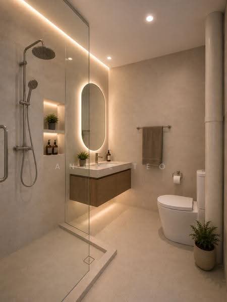 323 Jurong East Street 31, 323 Jurong East Street 31, Boon Lay / Jurong / Tuas, 4 Bedrooms, 1,582 sqft, HDB Flat For Sale, by Angie Teo, 500254743 - Bathroom - AI generated image - PropertyGuru.com.sg