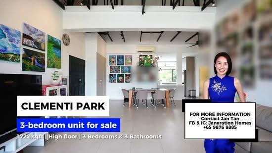 Clementi Park, 127 Sunset Way, Clementi Park / Upper Bukit Timah, 3 Bedrooms, 1,722 sqft, Condominium For Sale, by Jan Tan, 500254789 - PropertyGuru.com.sg