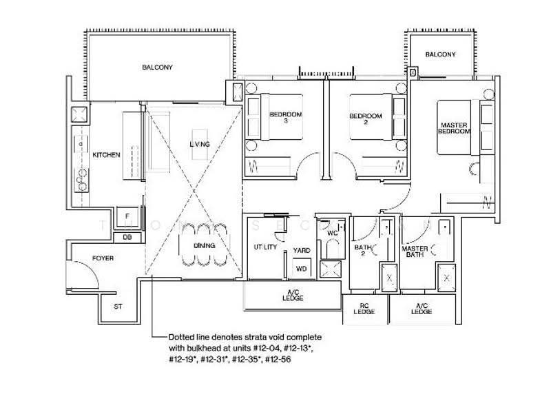 KI Residences At Brookvale, 16 Brookvale Drive, Clementi Park / Upper Bukit Timah, 3 Bedrooms, 1,173 sqft, Condominium For Sale, by Thong Seck Tan, 500254884 - PropertyGuru.com.sg