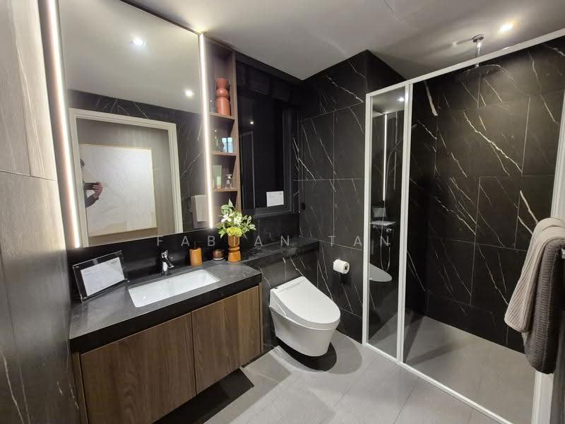 Firesale Freehold Penthouse, Buona Vista / West Coast / Clementi New Town, 2 Bedrooms, 1,012 sqft, Condominium For Sale, by Fabian Tan, 500254936 - Bathroom - PropertyGuru.com.sg