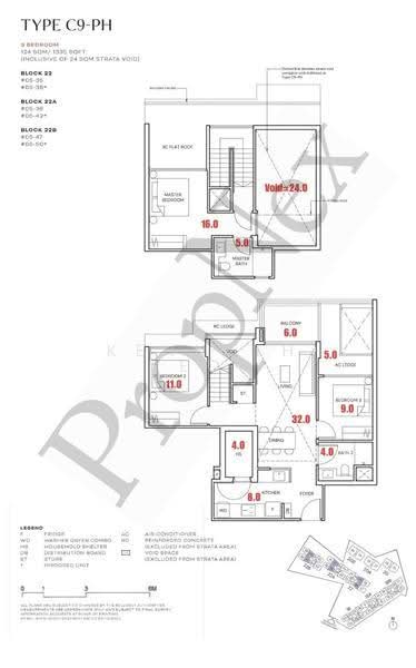 FREEHOLD PENTHOUSE <$2000 PSF, Buona Vista / West Coast / Clementi New Town, 3 Bedrooms, 1,335 sqft, Condominium For Sale, by Kenneth Yeoh, 500254964 - PropertyGuru.com.sg