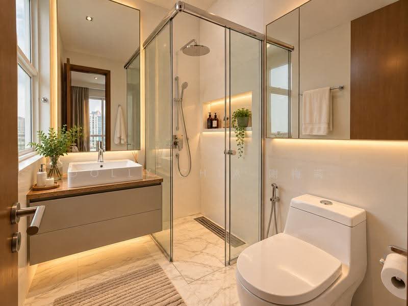Belmond Green Penthouse, Balmoral Road, Bukit Timah Road, Barker Road, Ewe Boon Road, Namly Avenue, Namly Crescent, Namly Hill, Namly Road, Chancery Lane, Chancery Hill, Stevens Road, Margoliouth Road, Lewis Road, Goldhill Avenue, Dunearn Road, Sixth Avenue, Tanglin / Holland / Bukit Timah, 4 Bedrooms, 2,450 sqft, Condominium For Sale, by Dolly Chia 谢梅莉, 500254989 - Bathroom - PropertyGuru.com.sg