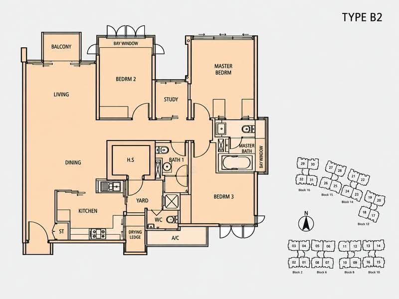 Grandeur 8, 14 Ang Mo Kio Central 3, Ang Mo Kio / Bishan / Thomson, 3 Bedrooms, 1,227 sqft, Condominium For Sale, by S Jonathan, 500254994 - PropertyGuru.com.sg