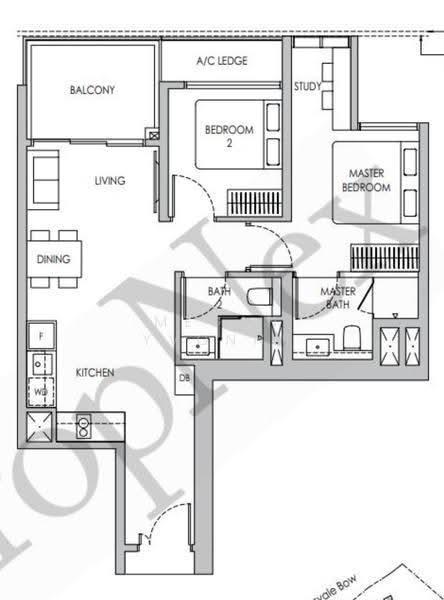Sengkang Grand Residences, 82 Compassvale Bow, Hougang / Punggol / Sengkang, 2 Bedrooms, 764 sqft, Condominium For Sale, by Megan Yvonne, 500254997 - PropertyGuru.com.sg