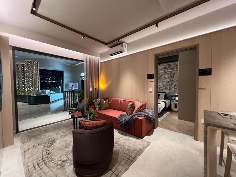 River Modern, River Galley Green, Orchard / River Valley, 3 Bedrooms, 904 sqft, Condominium For Sale, by Watson Poh, 500255039 - Living Room - PropertyGuru.com.sg