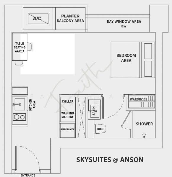 Skysuites @ Anson, 8 Enggor Street, Chinatown / Tanjong Pagar, 1 Bedroom, 366 sqft, Condominium For Sale, by Faith Huang 黄愛雁, 500255223 - PropertyGuru.com.sg