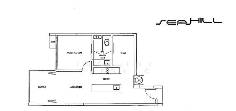 Seahill, West Coast Crescent, Buona Vista / West Coast / Clementi New Town, 1 Bedroom, 667 sqft, Condominium For Sale, by Jose Loh Zhenhao, 500255344 - PropertyGuru.com.sg