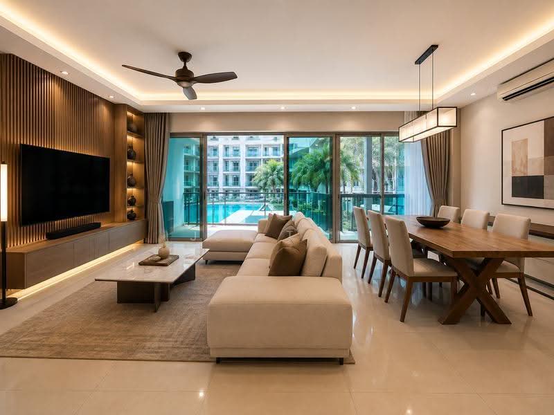 The Minton, 147 Hougang Street 11, Hougang / Punggol / Sengkang, 4 Bedrooms, 1,755 sqft, Condominium For Sale, by Joe Tan, 500255358 - Living Room - PropertyGuru.com.sg